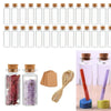 Mini Glass Bottles with Cork Stoppers for DIY Crafts and Gifting