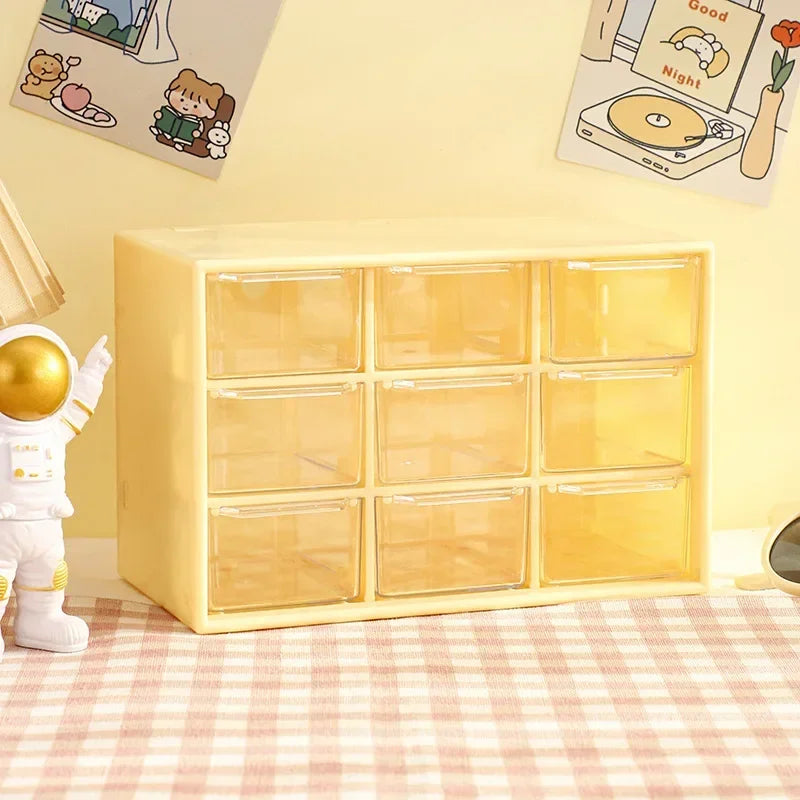 9-Grid Schreibtisch-Aufbewahrungsorganisator mit Schublade für Schreibtisch & Wand
