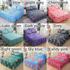 Floral Ruffle Bed Skirt with Matching Pillowcases