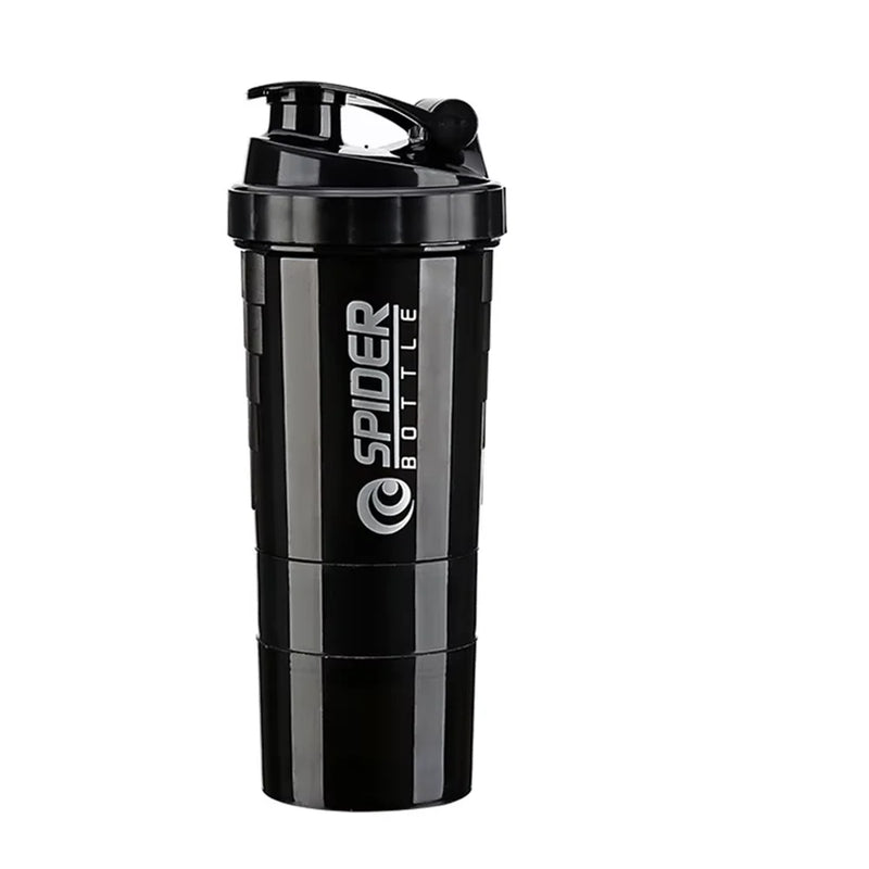 3-Compartment Protein Shaker Bottle
