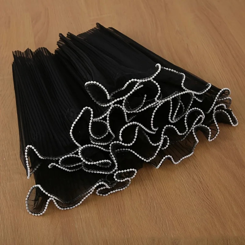 Pleated Wavy Bouquet Wrap