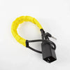Loquet de volant universel jaune avec attache de ceinture et câble noir
