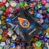 Polyhedral Dice Set with Velvet Pouch