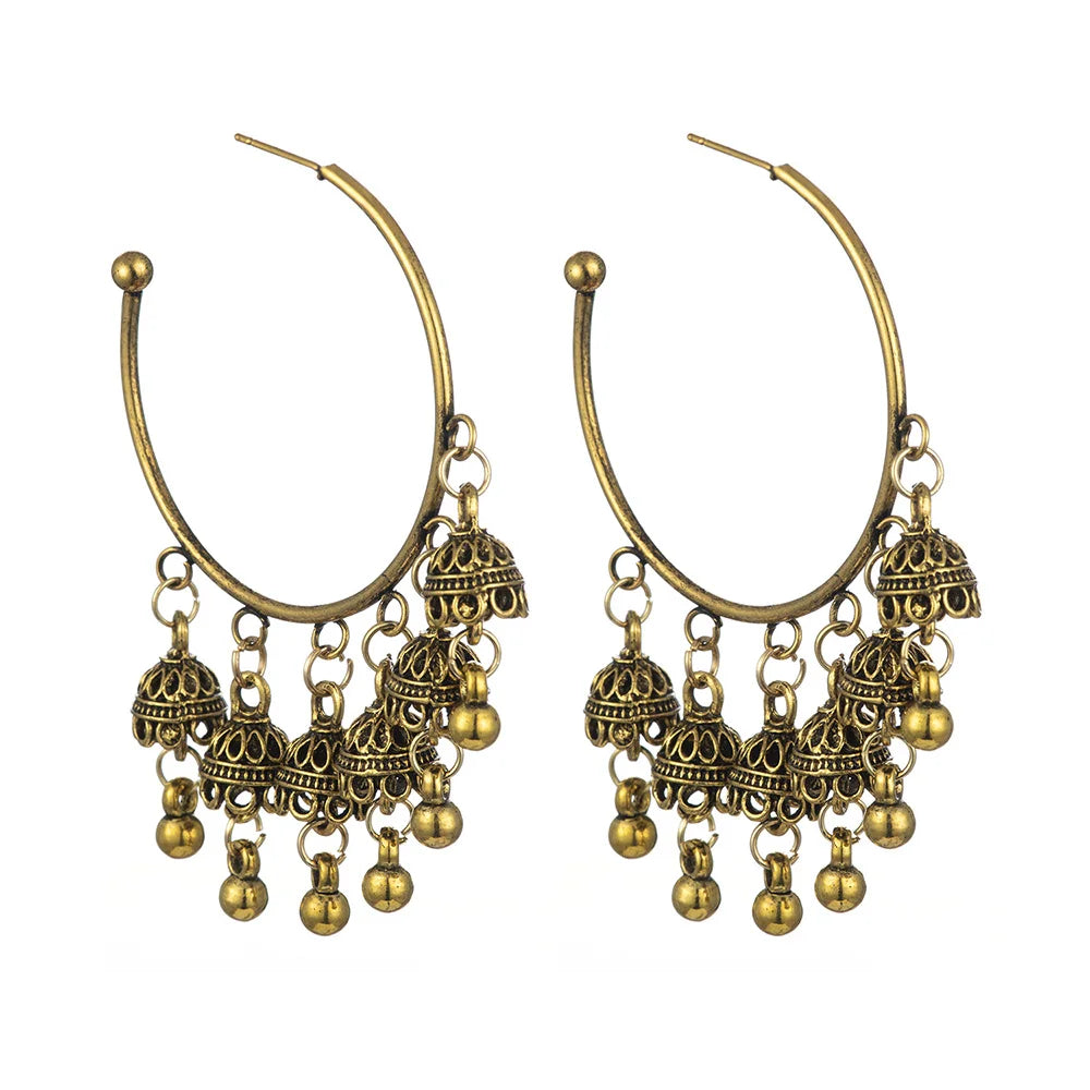 Vintage Geometric Drop Earrings