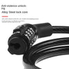 4-Digit Combination Bike Cable Lock – 110cm Anti-Theft Security Lock for Bicycles, Scooters & Motorcycles