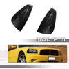 Pair of black front side marker light housings for a Dodge Charger, shown next to the vehicle.