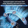 Portable Bladeless Neck Fan with 4000mAh Battery & LED Display