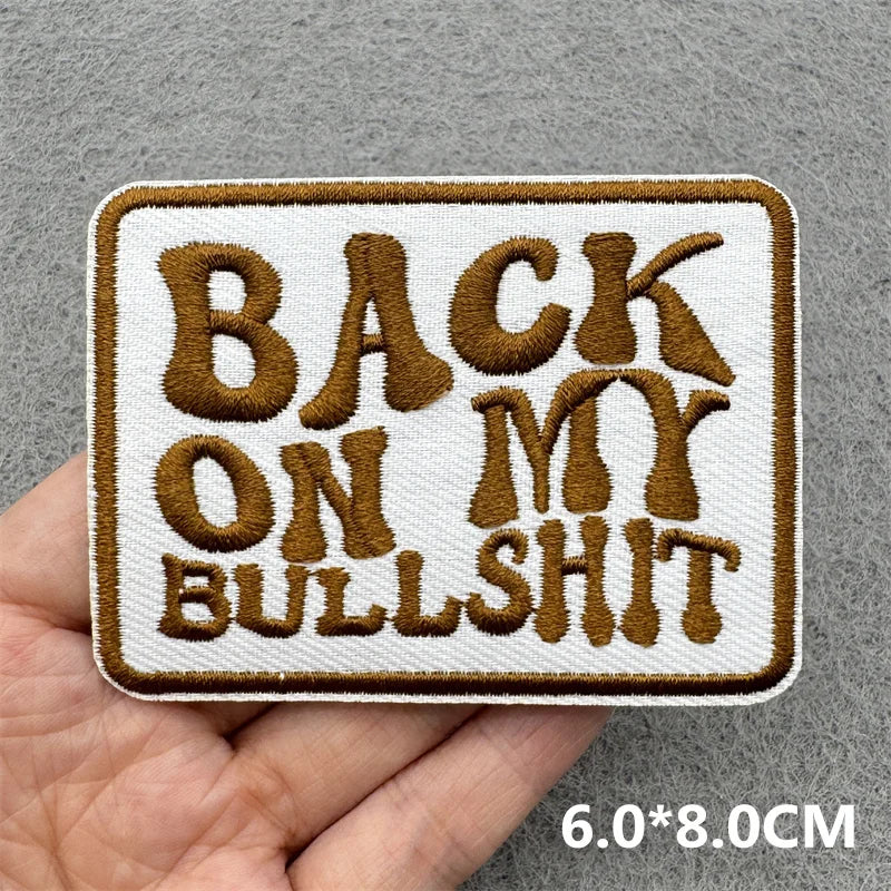 Pink Embroidered Iron-On Letter Patches for Clothing & Accessories