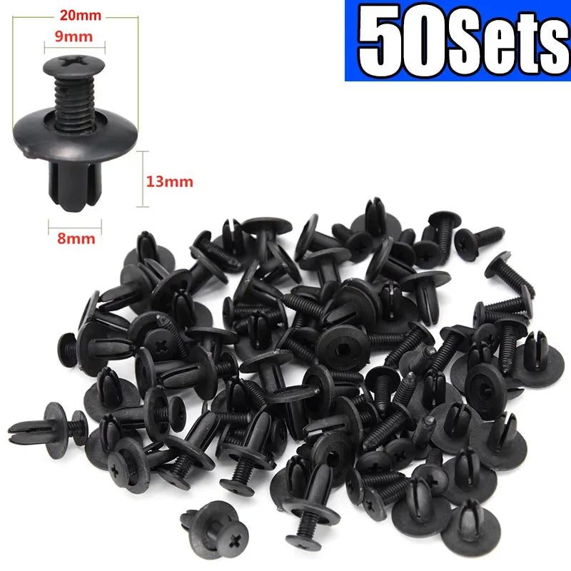8mm Plastic Push Pin Rivets for Auto Fender and Bumper Repair