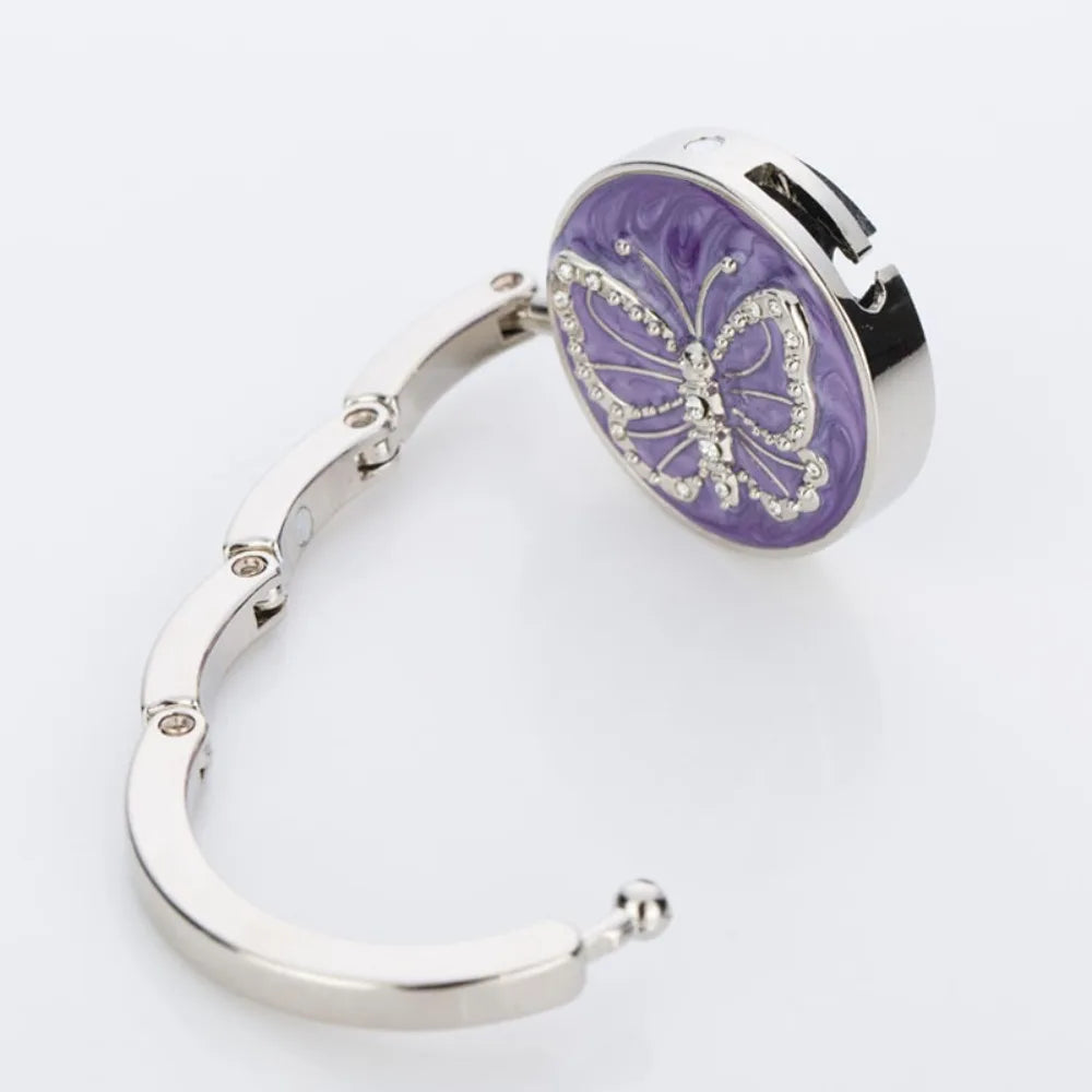 Folding Butterfly Pattern Purse Hook for Bags
