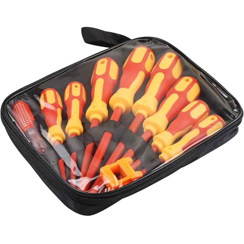 Insulated 1000V Magnetic Screwdriver Set for Electricians