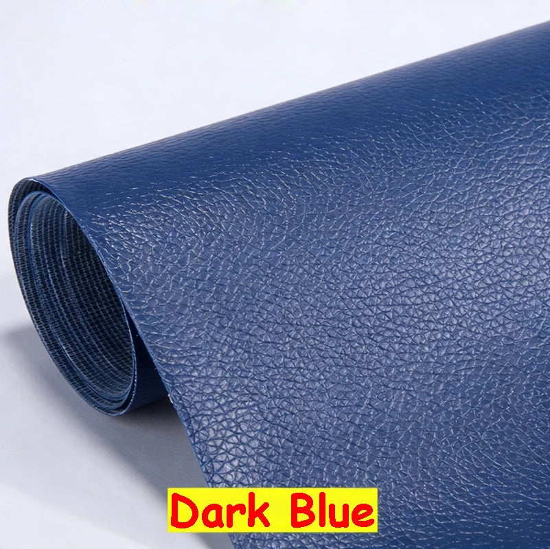 Rolle dunkelblauer selbstklebender PU-Lederreparaturaufkleber