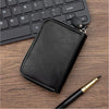 Vintage Slim RFID-Blocking Wallet with Zipper Closure