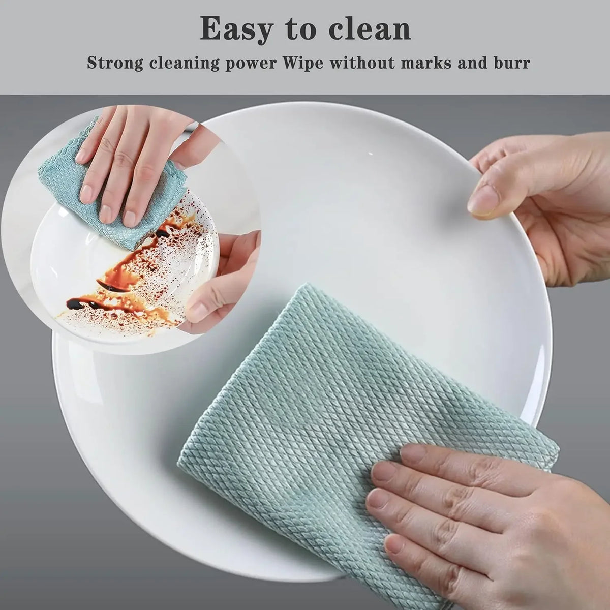 Microfiber Fish Scale Cleaning Cloths (5-Pack)