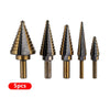 HSS Cobalt Step Drill Bit Set for Metal & Sheet Material