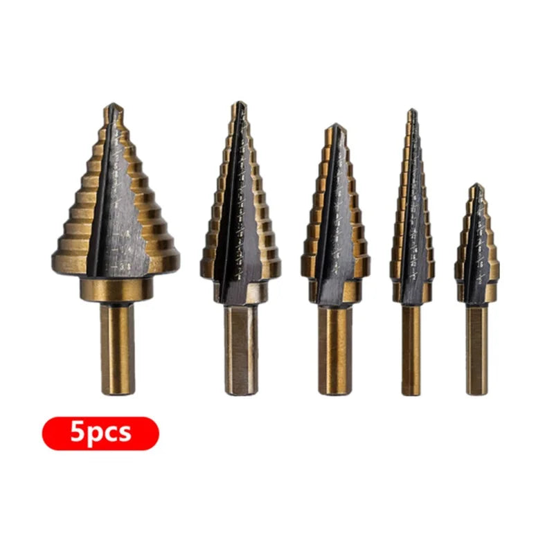 HSS Cobalt Step Drill Bit Set for Metal & Sheet Material