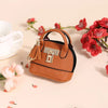 Mini Leather-Look Coin Purse with Keychain