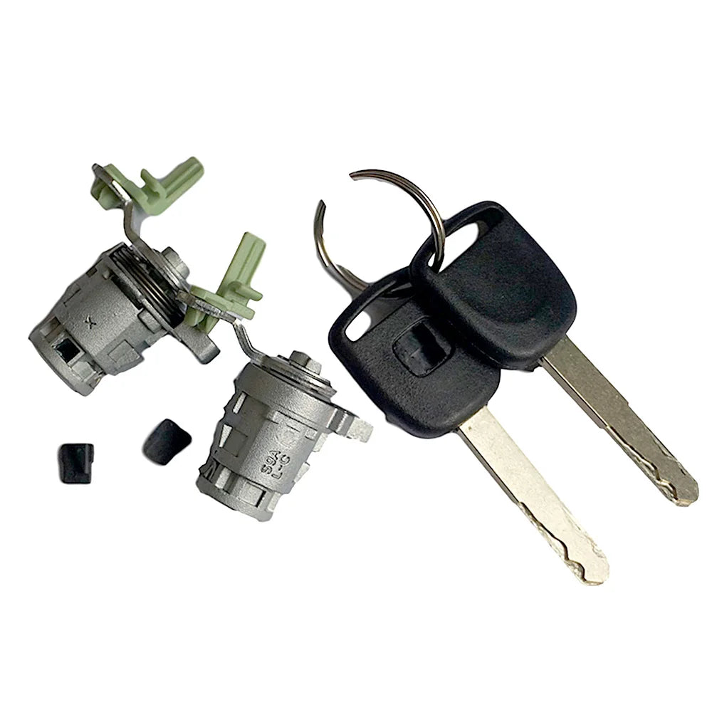 Honda Door Lock Cylinder Set with Keys (Left & Right)