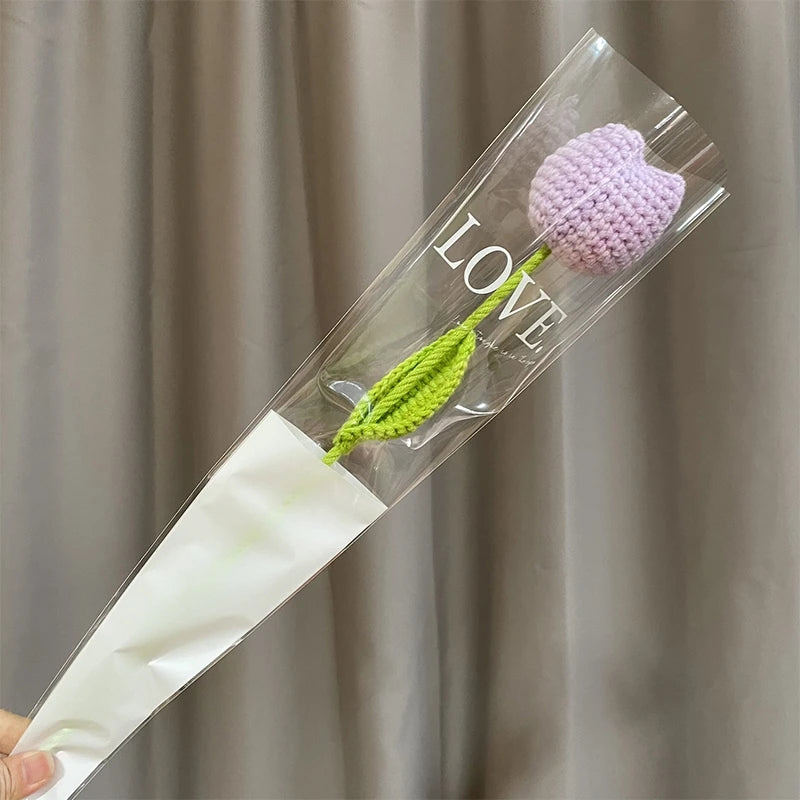 Handmade Crochet Carnation Flower Bouquet