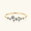Stackable Moissanite Cluster Ring