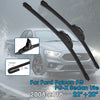 A pair of black front wiper blades for a Ford Falcon FG/FG-X sedan ute, showing the blade and mounting mechanism.