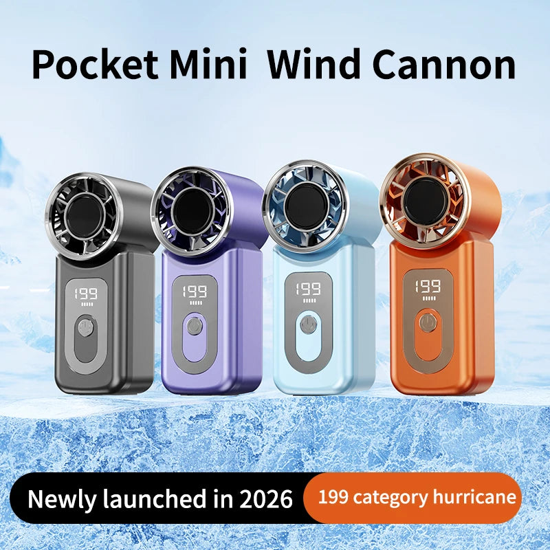 Portable USB Rechargeable Handheld Turbo Fan