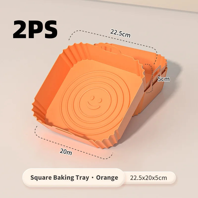 Reusable Square Silicone Air Fryer Liners