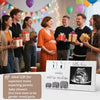 Wooden Pregnancy Countdown Picture Frame with Ultrasound Slot