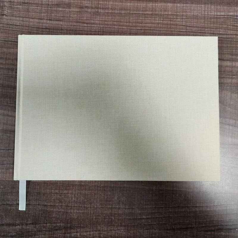 Libro de invitados de lino personalizado para bodas