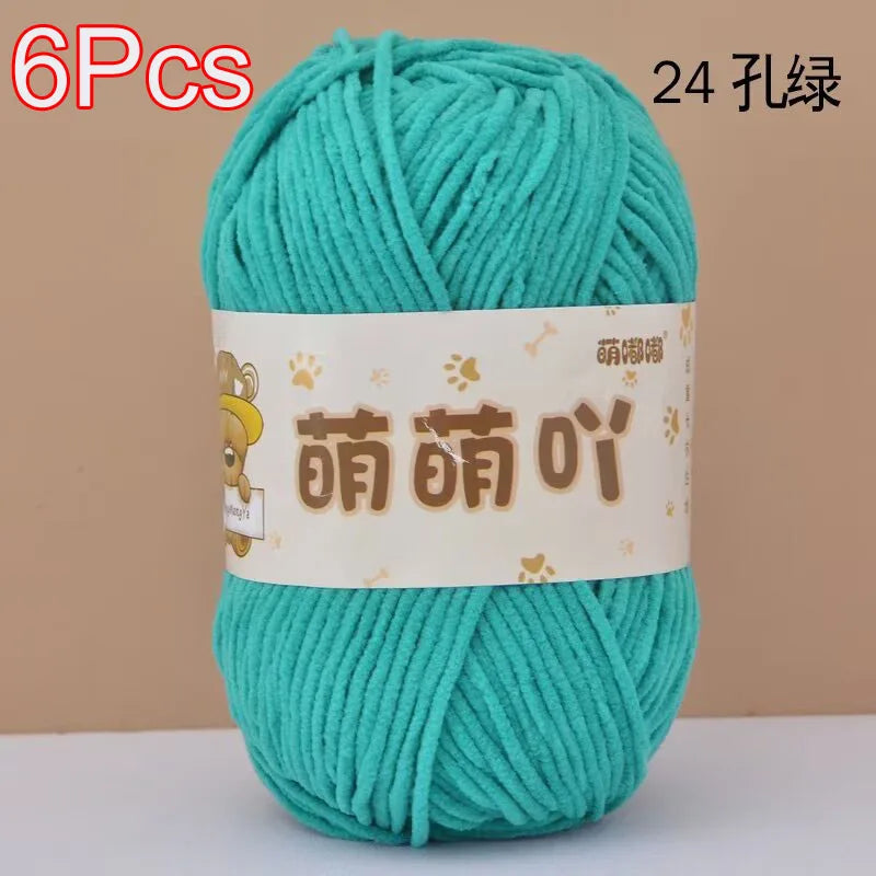 Soft Chenille Yarn for Crocheting and Knitting