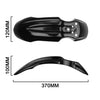 Black front wheel mudguard for Tuttio Soleil 01 electric dirt bike
