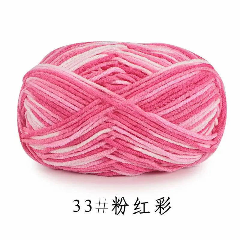 Section-Dyed Milk Cotton Yarn for Knitting and Crochet
