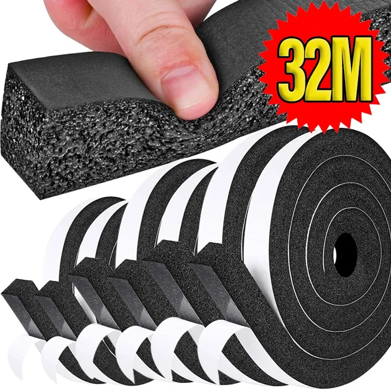 Self-Adhesive Foam Weather Stripping for Doors and Windows