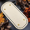 PU Leather Crochet Bag Base with Metal Feet