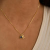 Collar Personalizado con Inicial y Piedra de Nacimiento