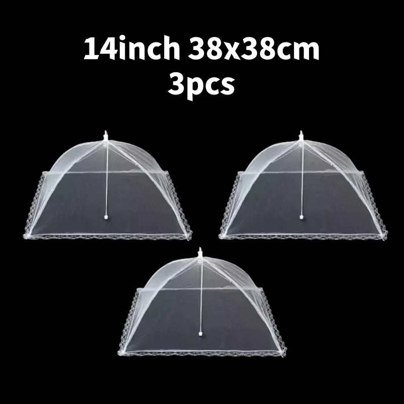 Foldable Mesh Food Cover with Pop-Up Design