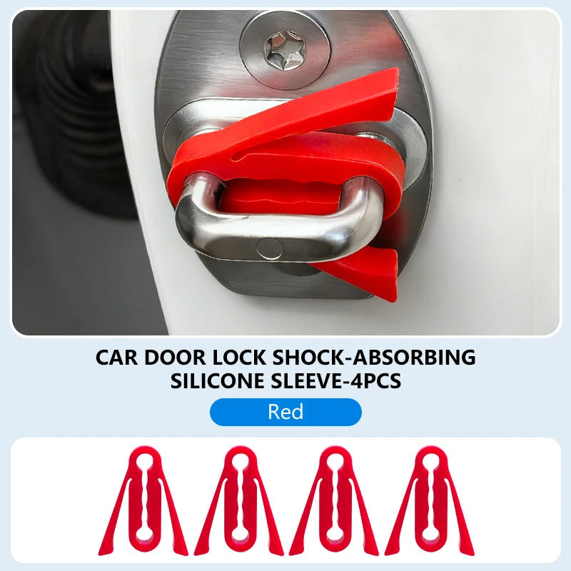 Silicone Car Door Lock Protection Pads (Set of 4)