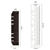Multifunctional Transparent PVC Bookmark Ruler for Loose-Leaf Notebooks