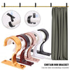 Adjustable Curtain Rod Brackets - Set of 2, 4, or 8