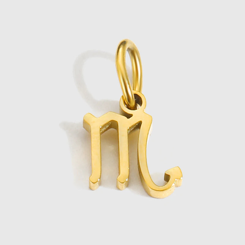 Stainless Steel Zodiac Constellation Pendant