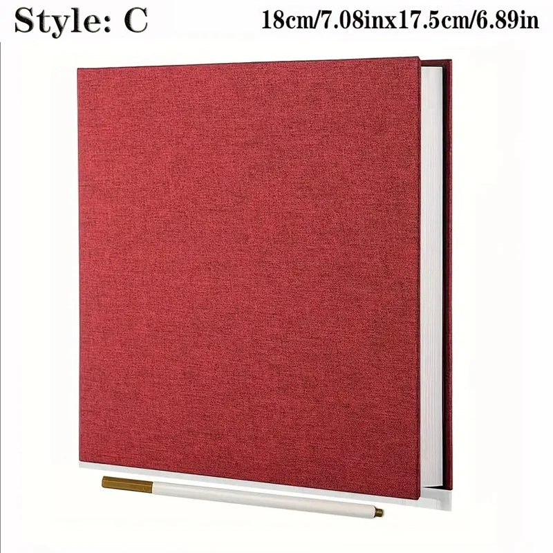 Linen Self-Adhesive Photo Album for Scrapbooking and DIY