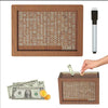 Wooden Savings Challenge Money Box