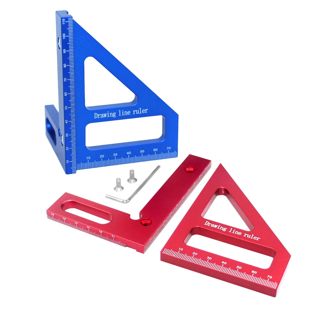 3D Multi-Angle Woodworking Square Ruler