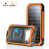 Solar-Powered 20,000mAh Wireless Power Bank with LED Flashlight