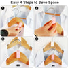 Space-Saving Hanger Connector Hooks for Closet Organization