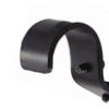 Set of 3 Adjustable Iron Curtain Rod Wall Brackets in Black