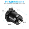 Dual USB Car Charger with LED Voltmeter – Fast Charging 12V/24V
