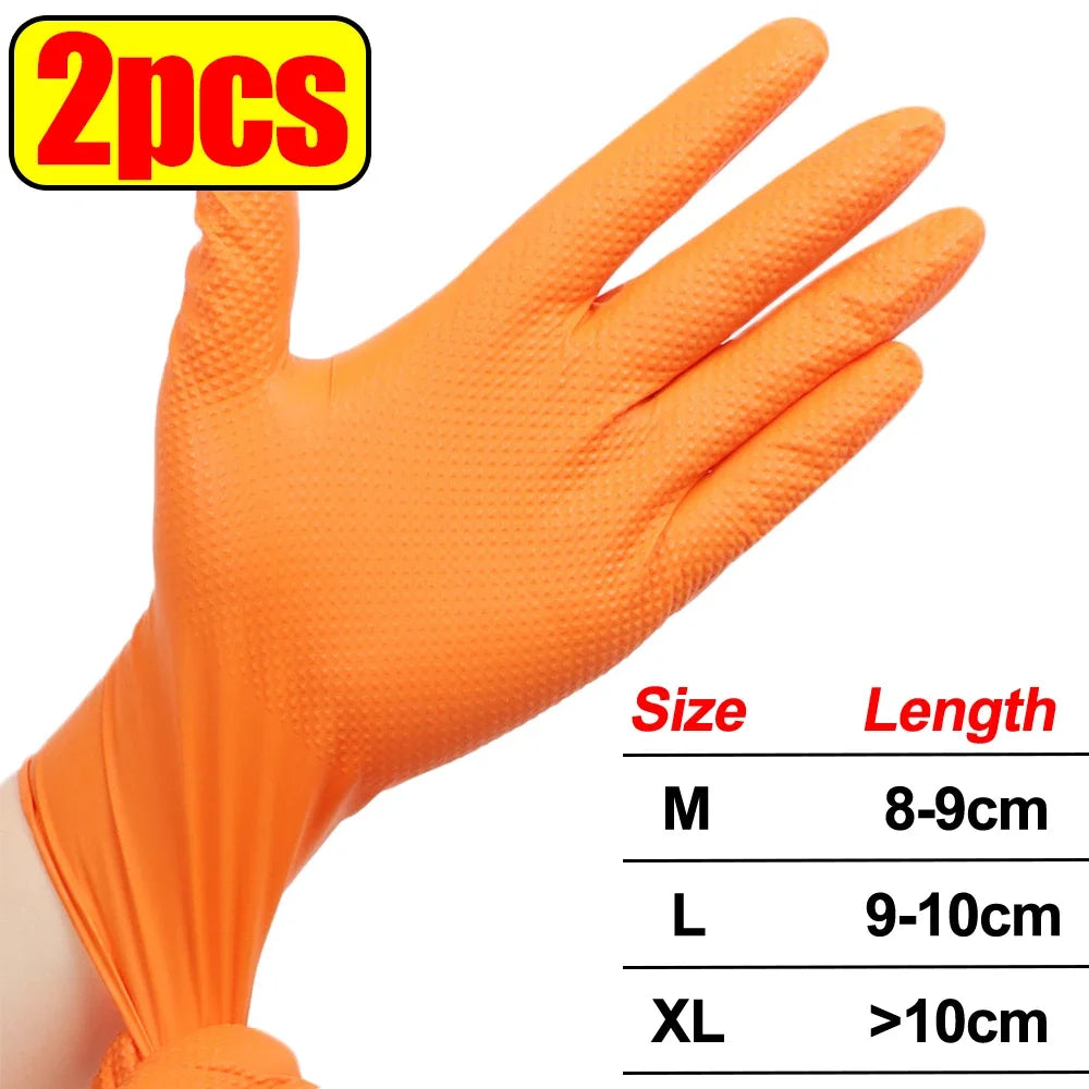 Heavy-Duty Textured Nitrile Work Gloves