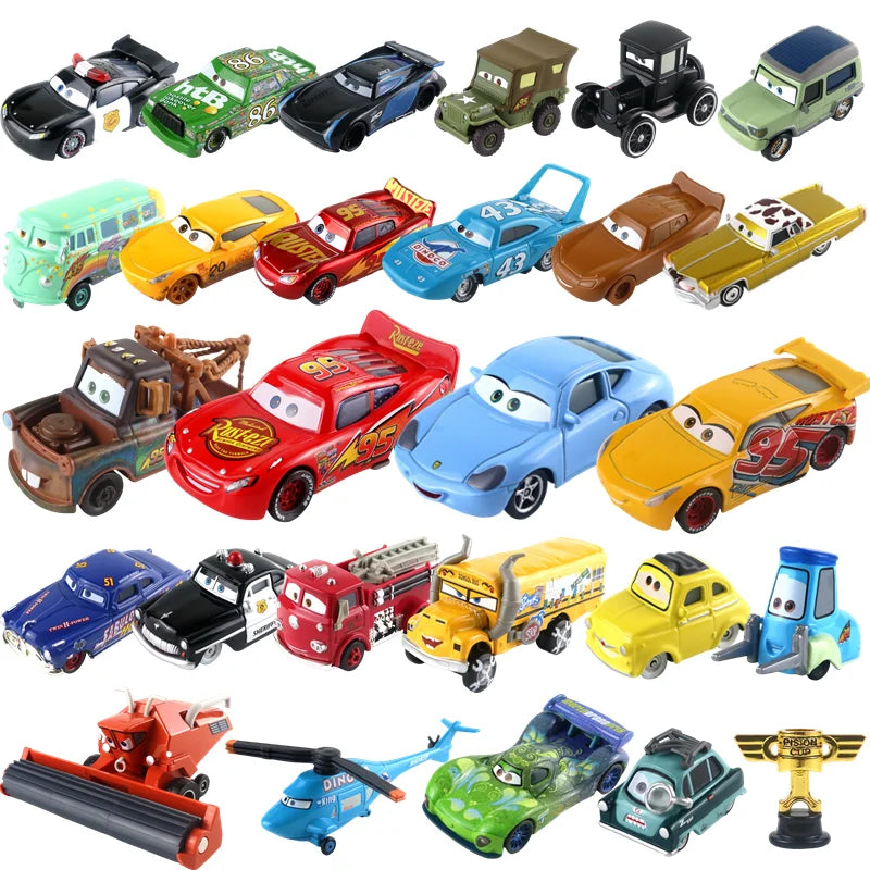 Diecast Metal Cars 6-Pack with Lightning McQueen, Mater, Cruz Ramirez & More