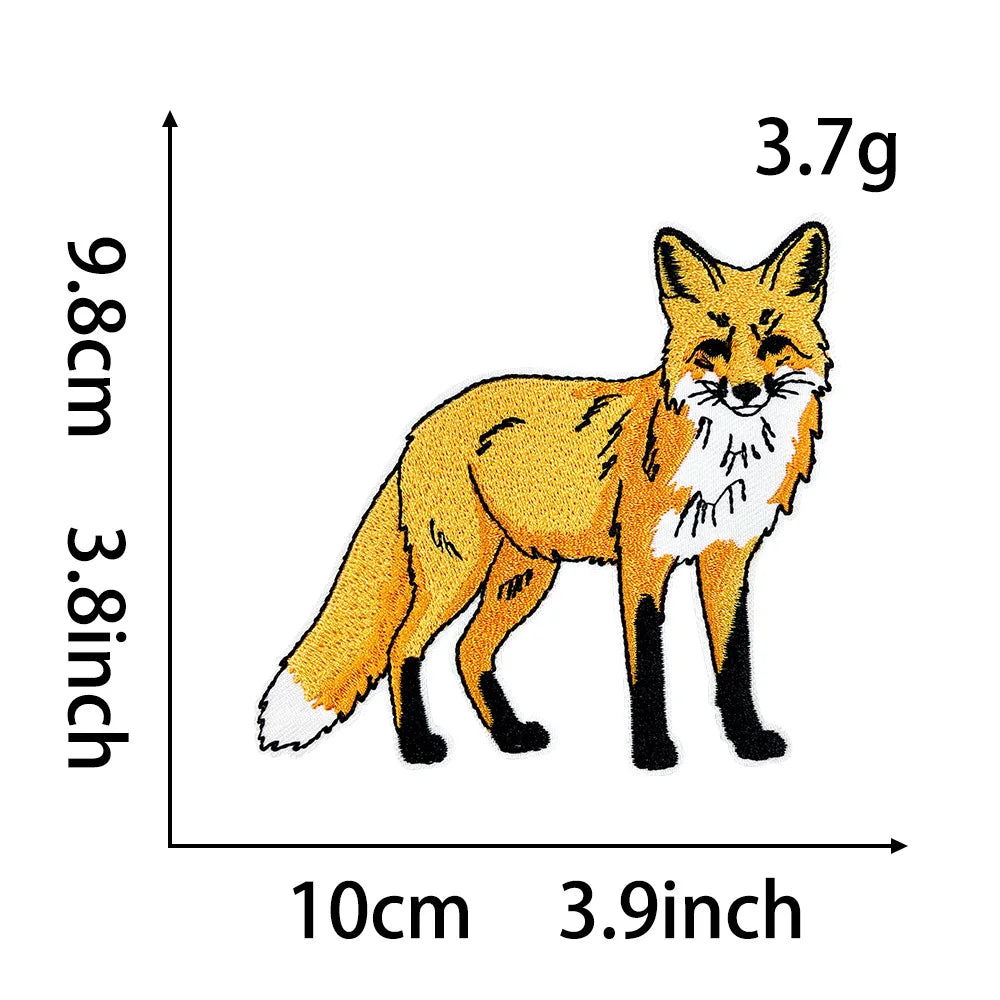Embroidered Animal Iron-On Patches for DIY Crafting & Clothing Repair